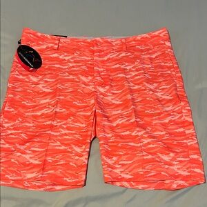 Greg Norman Orange Camouflage Men's Shorts